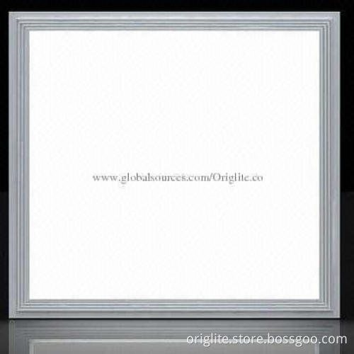 LED panel lamp, 38W, L595, W595mm, Samsung Chip, Lifud Power, Antifire Diffuser, 80lm/W, White Frame